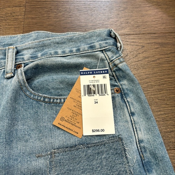 Polo Ralph Lauren The Avery Boyfriend Patched Women’s Jeans Size 34 (40x27) NWT - Picture 4 of 16